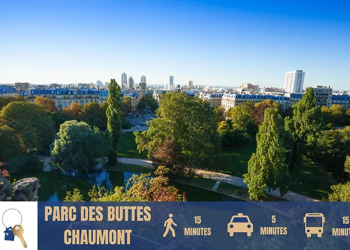 Sejour Pres Du Parc Des Buttes-chaumont شقة *